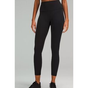 Lululemon Black Wunder Train High-Rise Leggings Size 6 25" Inseam